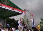Kampanye di Lampung, Sandi Sebut Hujan Berkah