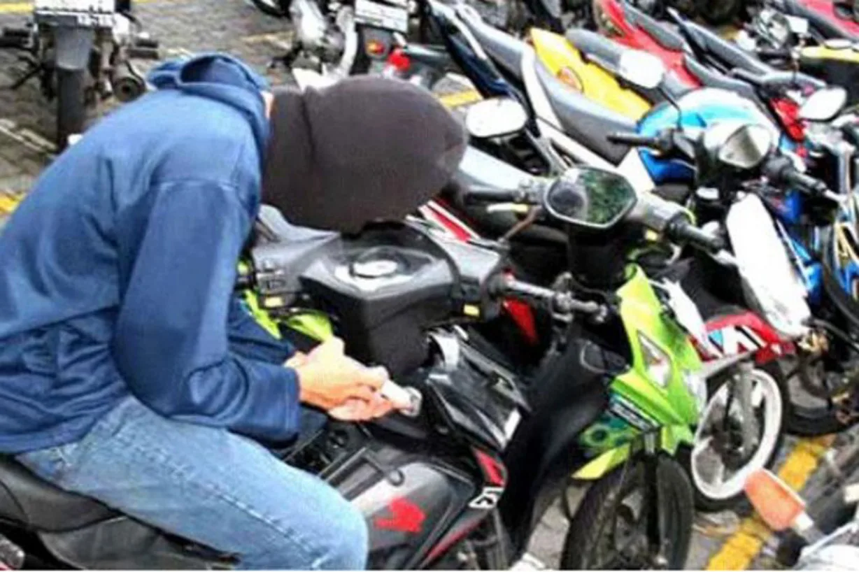 Ilustrasi, pencurian kendaraan bermotor