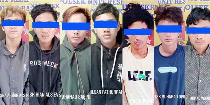 Polresta Tangerang Amankan 7 Tersangka Pengeroyokan