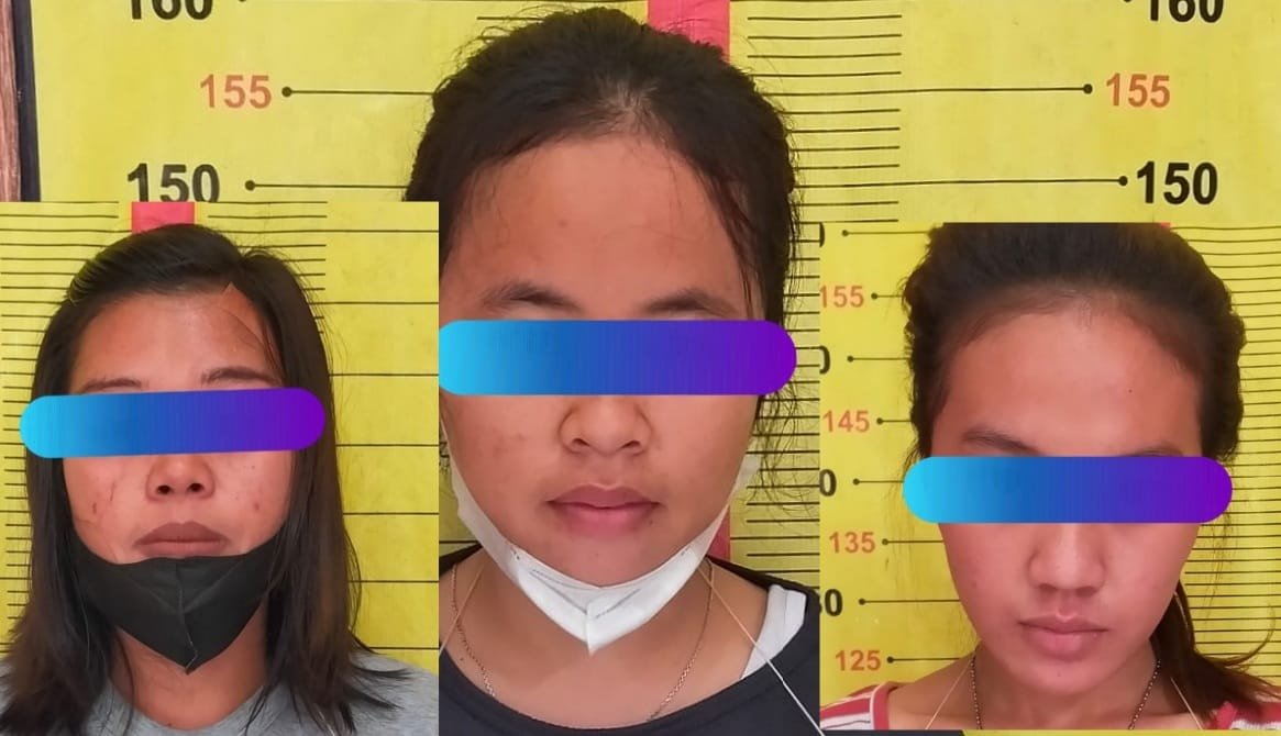 Polisi turut mengamankan tiga wanita dalam penangkapan empat terduga bandar sabu di wilayah hukum Polres Tanggamus, Minggu (28/11/20