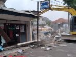 Belasan Kios di Komplek Duta Indah Bekasi, Dibongkar
