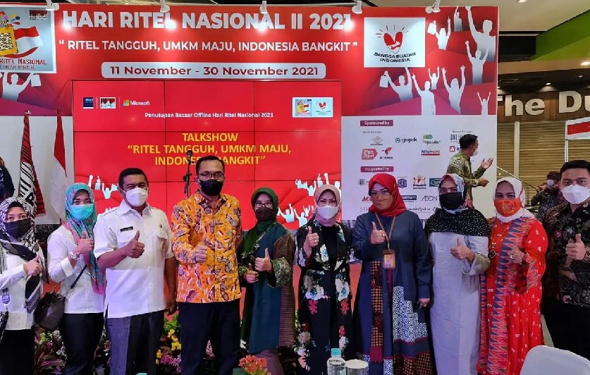 UMKM Kota Bekasi kembali raih penghargaan UMKM Unggulan Terbaik Nasional APRINDO, Selasa (30/11/2021).