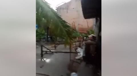 angin puting beliung di pasir sakti Lampung Timur