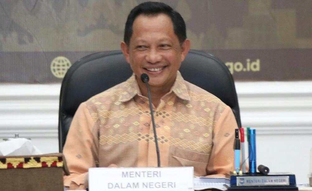 Mendagri Tito Karnavian saat melakukan kunjungan kerja di Provinsi Lampung, Kamis (6/1/2022)
