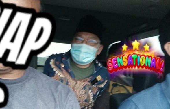 Foto beredar di grup whatsapp jurnalis terkait ditangkapnya Ketum PPWI Wilson Lalelngke, tapi kebenaran informasi itu belum ada keterangan resmi, Sabtu (12/3/2022) - foto ist