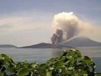 Kolom abu anak gunung krakatau, Kamis (24/3/22), foto net