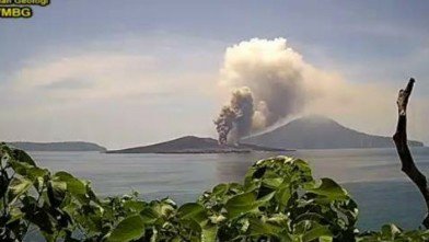 Tinggi Kolom Abu Letusan Anak Gunung Krakatau Capai 1157 Meter