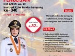 Lomba Menulis Sambut HUT Apeksi ke 22, Pemkot Bandar Lampung Siapkan Puluhan Juta Rupiah