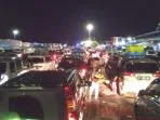 Antrian mudik di Pelabuhan Merak mengular sejak dari pintu keluar tol hingga Pelabuhan hingga 7 jam banyak pemudik belum naik ke kapal fery, Kamis (28/4/2022)