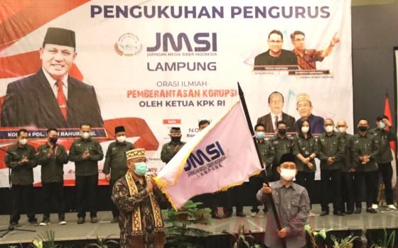 Taswin Hasbullah Dikukuhkan Ketua JMSI Lampung