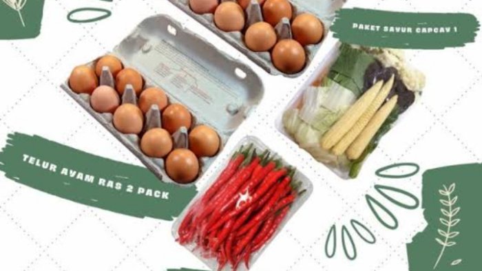 Ilustrasi, Komoditi Cabai dan Telur