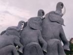 Monumen Gajah di Depan Rumah Dinas Bupati Lamtim Belum Cerminkan Adat Lampung