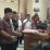 Wakil Ketua DPRD Kabupaten Tanggamus, Kurnain menerima berkas dari tim penyelesaian tanah ulayat marga Buay Belunguh di kantor DPRD setempat, Rabu (11/1/2023).