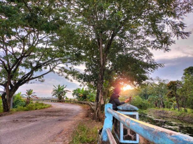 Suasana di Lampung Timur, foto diambil di wilayah Jabung Lampung Timur