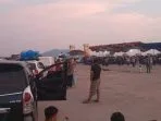 Suasana arus balik di pelabuhan Bakauheni, pada Minggu 30 April 2023.