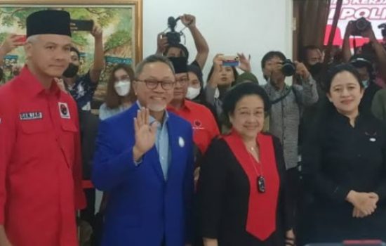 Ketum PAN Zulhas Bertemua Megawati di kantor DPP PDI Perjuangan, pada Jumat (2/6/2023)