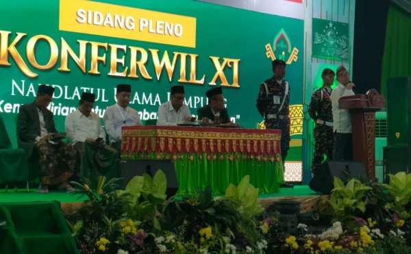 Kepala Kantor Wilayah Kementerian Agama (Kakanwil Kemenag) Provinsi Lampung Puji Raharjo terpilih aklamasi sebagai Ketua PWNU Lampung Periode 2023- dalam Konferwil di Kota Metro, Sabtu (29/7/2023) malam - foto Ist