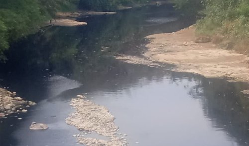 Kondisi pencemaran Sungai Cileungsi menarik perhatian Kemenkum HAM, Selasa 17 Oktober 2023