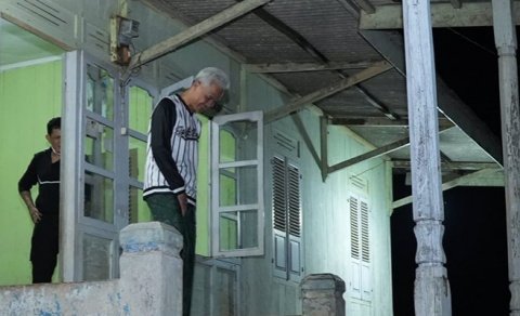 Ganjar Bermalam di Kampung Tua Way Jepara, Lampung Timur