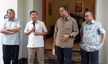 M. Jusuf Kalla menyampaikan secara terbuka jika dirinya memilih Anies Baswedan yang berpasangan dengan Muhaimin Iskandar