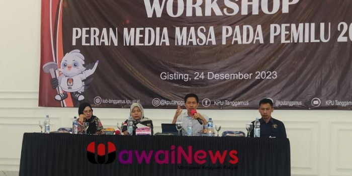 KPU Tanggamus Gelar Workshop Bahas Peran Media Ciptakan Pemilu Bermartabat