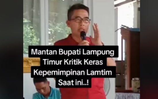 Foto- Zaiful Bokhari mantan Bupati Lampung Timur- (Screenshot)
