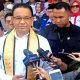 Anies Capres Nomor 1 saat tiba di Bandara Radin Inten Lampung untuk menhadiri deklarasi dan dialog di Lampung Timur dan Selatan, Minggu 14 Januari 2024
