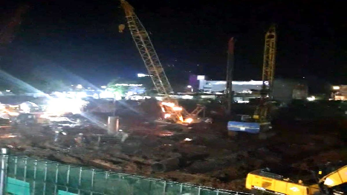 Lokasi pembangunan Apartemen Majapahit Cibubur yang menjadi keluhan warga RW 18 Kelurahan Jatisampurna, Kota Bekasi