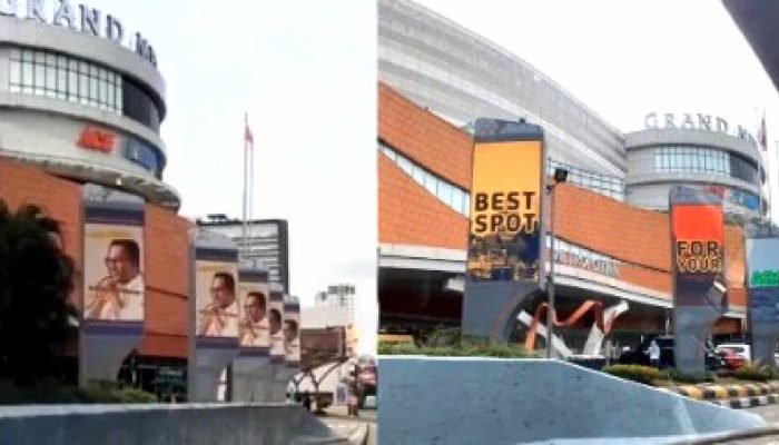 Videotron Aniesbubble di Depan Grand Metropolitan Diturunkan, Begini Penjelasan Pemkot Bekasi