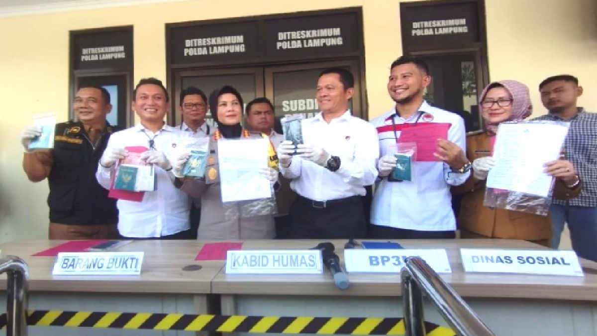 Polda Lampung mengamankan tiga korban tindak pidana perdagangan orang (TPPO) asal Lampung Timur