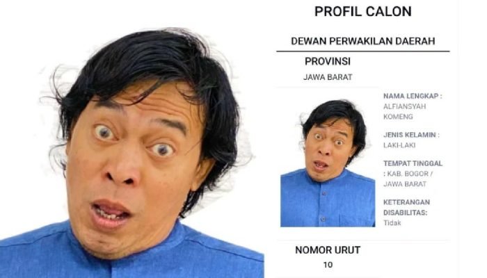 UHUY! Suara Alfiansyah Komeng Terdepan di Jabar Total 5,3 Juta