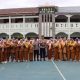Foto bersama Kapolres Tanggamus AKBP Rinaldo Aser usai menjadi pembina upacara di SMA Negeri 1 Kotaagung, Senin 5 Februari 2024