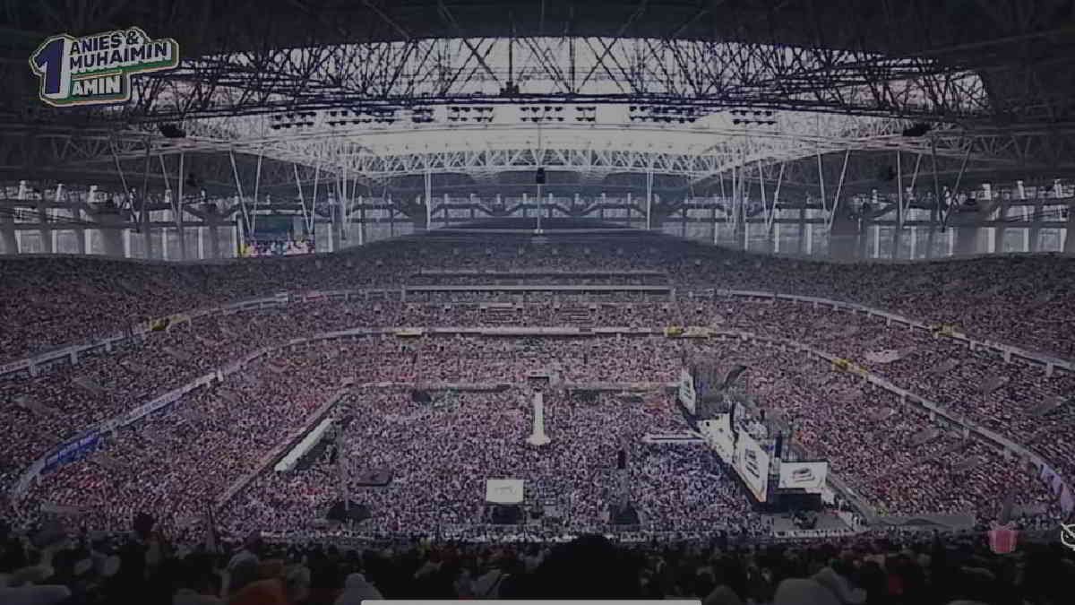 suasana di JIS saat kampanye pamungkas AMIN Sabtu 10 Februari 2024