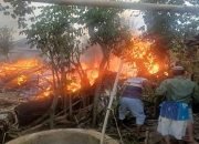 Ditinggal ke Tempat Hajatan, Rumah Janda di Lampung Timur Ludes Terbakar