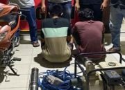 Penadah dan Maling Mesin Pompa air di Candipuro Diringkus Polisi