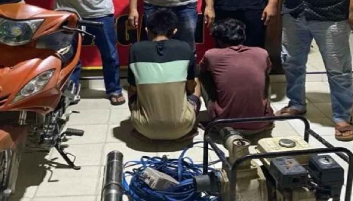 Penadah dan Maling Mesin Pompa air di Candipuro Diringkus Polisi