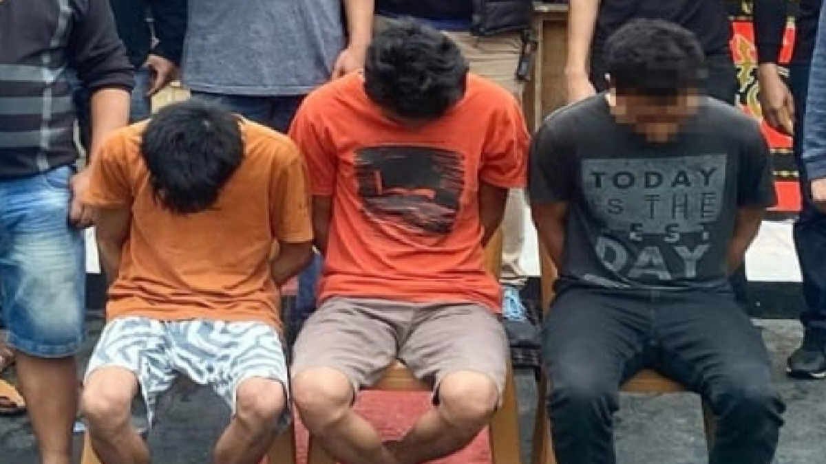 Tiga dari empat pelaku pengeroyokan dan penusukan wartawan media online di Tulangbawang berhasil dibekuk Polisi di OKU Selatan, Sabtu 24 Februari 2024