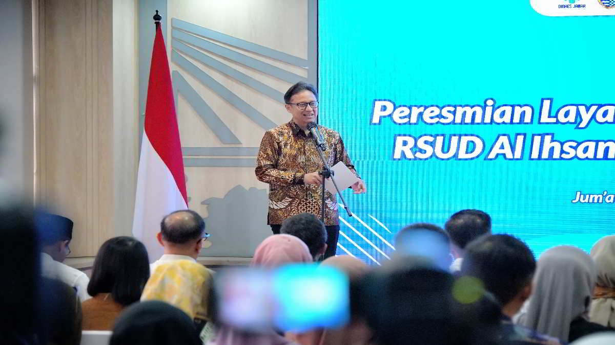 Layanan Rujukan Prioritas RSUD Al Ihsan Jabar diresmikan Menteri Kesehatan RI Budi Gunadi Sadikin, didampingi Penjabat Gubernur Jawa Barat Bey Machmudin, pada Jumat (16/2/2024).