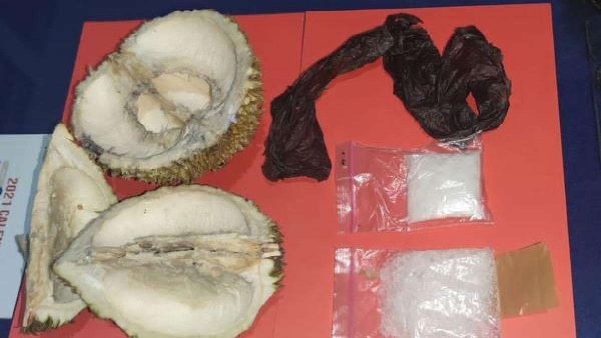 Sabu diselipkan dalam buah durian