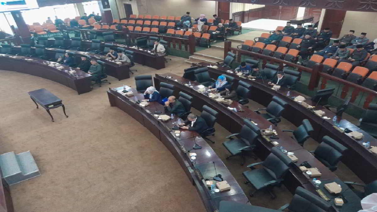 suasana rapat Paripurna di DPRD Kota Bekasi - foto doc
