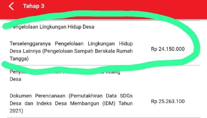 Terungkap, Dana Desa Rp24 Juta di Pekon Guring Ternyata untuk Bayar Honor RT