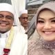 Habib Rizieq Shihab dan Mona Hasinah Alaydrus istri barunya- foto kolase doc Ist
