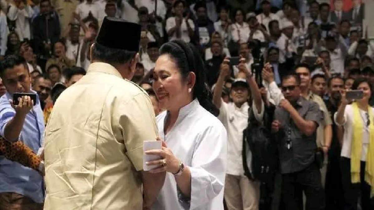 Momen bersama antara Prabowo Subianto dan Titiek Soeharto -foto doc net
