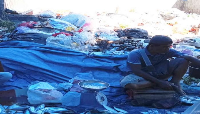 Sampah di TPS Pasar Wonosobo Tanggamus Keluarkan Bau Menyengat, Tetap Dibiarkan Pengelola