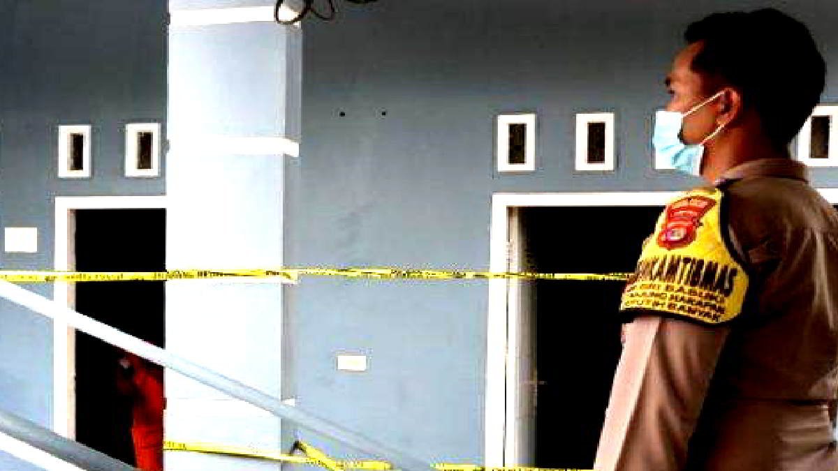 Lokasi kamar Losmen di wilayah Seputih Banyak, Lampung Tengah, tempat ditemukan mayat anggota Polisi pada Sabtu 23 Maret 2024 pagi tadi.