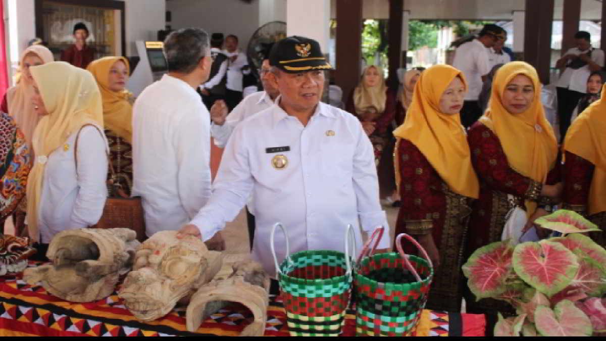 Aneka Produk Kerjainan Tangan Pekon Podomoro ikut dalam lomba pekon tingkat Kabupaten mewakili Kecamatan Pringsewu, Rabu 24 April 2024