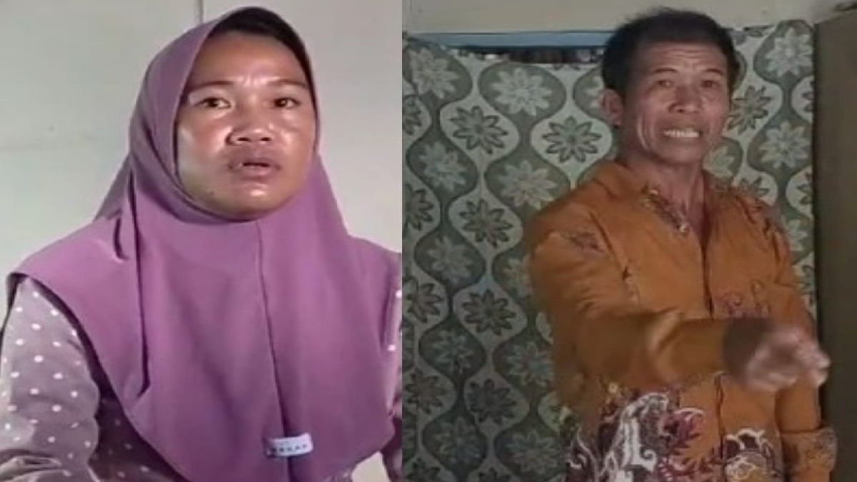 Istri dan ayah dari Romadon yang ditembak mati polisi saat dilakukan penangkapan terkait dugaan Curas pada 28 Maret 2024 - foto kolase