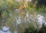 Rusak, Satu Excavator Tenggelam saat Normalisasi Kali Ciliwok Tanggamus