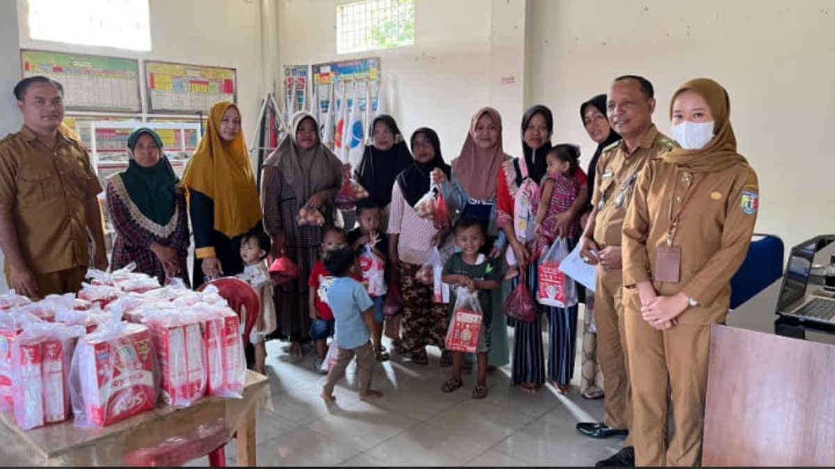 Kegiatan PMT Desa Waluyojati, Pringsewu