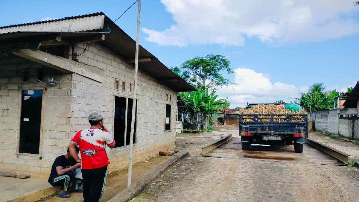 Lapak Sawit dan Singkong di Dusun 2 Desa Pakuan Aji, Sukadana, Lampung Timur, dipertanyakan terkait perizinan
